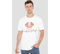 Netflix Bridgerton Occupy My Thoughts T-Shirt, White | Size: Large Netflix White L