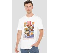 Netflix Bridgerton Treats T-Shirt, White | Size: Large Netflix White L