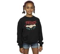 Netflix Girl's Stranger Things Friends Don´t Lie Hands Sweatshirt in Black | Size: 9 Years Netflix Black 9 Years