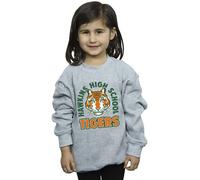 Netflix Girl's Stranger Things Hawkins Arch Tiger Sweatshirt in Grey | Size: 9 Years Netflix Grey 9 Years