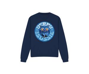 Netflix Kpop Demon Hunters Derpy & Sussie Badge Sweatshirt, Navy | Size: Large Netflix Navy L
