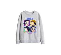 Netflix Kpop Demon Hunters Huntrix Zoey Chibi Boxes Kids Sweat, Athl Heather in Light Grey | Size: 7-8 Years Netflix Light Grey 7-8 Years