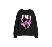 Netflix Kpop Demon Hunters Jinu Demon Heart Flames Kids Sweatshirt, Black | Size: 12-13 Years Netflix Black 12-13 Years