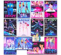Netflix Kpop Demon Hunters Poster Book - Bundle with 12 Posters Featuring Huntrix & Saja Boys Artwork for Kids Room Decorations Plus Decals | Kpop Demon Hunters Room Decor for Boys, Girls