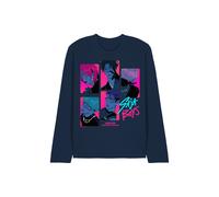 Netflix Kpop Demon Hunters Saja Boys Demons Long Sleeve T-Shirt, Navy | Size: Medium Netflix Navy M