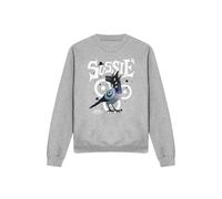 Netflix Kpop Demon Hunters Sussie The Bird Sweatshirt, Athletic Heather in Grey | Size: Small Netflix Grey S