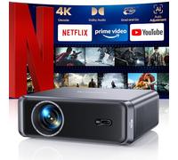 [Netflix-Licensed/DoIby Audio] Portable 4K Projector, 1000ANSI Smart Full HD 1080P Projectors for Bedroom,AI Auto Focus,Built-in Apps, HDMI ARC,Bluetooth WiFi 6 Projector for Home Cinema,Outdoor,Gifts