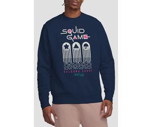 Netflix Men's Squid Game Dalgona Candy Shapes Sweatshirt, Navy | Size: Medium Netflix Navy M
