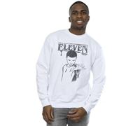 Netflix Men's Stranger Things Dark Eleven Sweatshirt in White | Size: Large Netflix White L