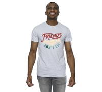 Netflix Men's Stranger Things Friends Don´t Lie Hands T-Shirt in Grey | Size: Large Netflix Grey L