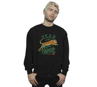 Netflix Men's Stranger Things Hawkins Year of The Tiger 86 Sweatshirt in Black | Size: Medium Netflix Black M