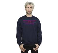 Netflix Men's Stranger Things Retro Title Sweatshirt in Navy | Size: 4XL Netflix Navy 4XL