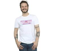 Netflix Men's Stranger Things Retro Title T-Shirt in White | Size: 4XL Netflix White 4XL