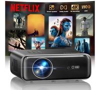 【Netflix Officially & Dolby Audio】Projector, 34000Lumen Smart Full HD 1080P Portable Projector 4K Support,WiMiUS P62 PRO Auto Focus/Keystone WiFi6 Bluetooth 50% Zoom Home Cinema Projectors for Bedroom