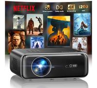 【Netflix Officially & Dolby Audio】Projector, 34000Lumen Smart Full HD 1080P Portable Projector 4K Support,WiMiUS P62 PRO Auto Focus/Keystone WiFi6 Bluetooth 50% Zoom Home Cinema Projectors for Bedroom