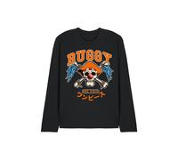 Netflix One Piece Buggy Collegic Skull Long Sleeve T-Shirt, Black | Size: XL Netflix Black XL