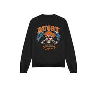 Netflix One Piece Buggy Collegic Skull Sweatshirt, Black | Size: 2XL Netflix Black 2XL