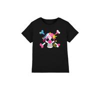 One Piece Buggy Pirates Graffiti Logo Kids T-Shirt, Black, 5-6Y