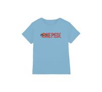 One Piece Buggy The Clown Pirate Logo Kids T-Shirt, Light Blue, 5-6Y