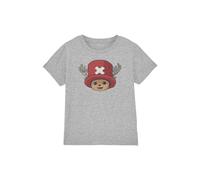 Netflix One Piece Chopper Head Kids T-Shirt, Athletic Heather in Grey | Size: 9-11 Years Netflix Grey 9-11 Years