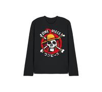 Netflix One Piece Devil Fruit Skull Long Sleeve T-Shirt, Black | Size: 2XL Netflix Black 2XL