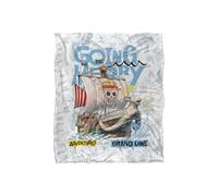 Netflix One Piece Going Merry Adventures Soft Throw Blanket 152 X 127 Cm Netflix Multicolor 152 X 127 Cm
