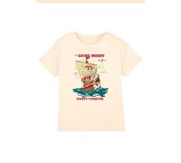Netflix One Piece Going Merry Vintage Poster Kids T-Shirt, Natural | Size: 9-11 Years Netflix Natural 9-11 Years