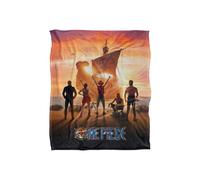 Netflix One Piece Group With Going Merry Soft Throw Blanket 152 X 127 Cm Netflix Multicolor 152 X 127 Cm