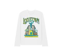 Netflix One Piece Loguetown Market Long Sleeve T-Shirt, White | Size: Medium Netflix White M