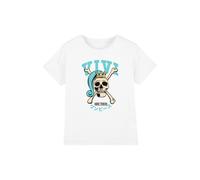 Netflix One Piece Princess Vivi Collegic Skull Kids T-Shirt, White | Size: 7-8 Years Netflix White 7-8 Years