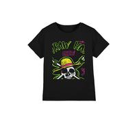 Netflix One Piece Sketch Skull & Cross Bones Kids T-Shirt, Black | Size: 9-11 Years Netflix Black 9-11 Years