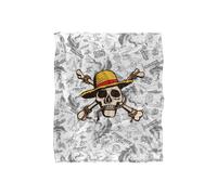 One Piece Straw Hat Skull And Crossbones Silky Touch Super Soft Throw Blanket 152 X 127 Cm