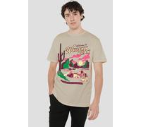 Netflix One Piece Whisky Peak Pirate Pit Stop Poster T-Shirtand in Light Sand | Size: Small Netflix Light Sand S