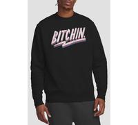 Netflix Stranger Things Bitchin Sweatshirt, Black | Size: Large Netflix Black L