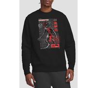 Netflix Stranger Things Demogorgon Monster Sweatshirt, Black | Size: Large Netflix Black L