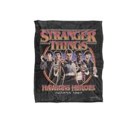 Stranger Things Hawkins Heroes Silky Touch Super Soft Throw Blanket 152 X 127 Cm