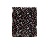 Stranger Things Hellfire Club Pattern Officially Licensed Silky Touch Super Soft Throw Blanket 152 x 127 cm Netflix White One Size