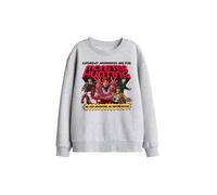 Netflix Stranger Things Monster Hunting Kids Sweatshirt, Athletic Heather in Light Grey | Size: 7-8 Years Netflix Light Grey 7-8 Years