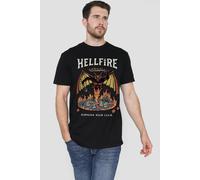 Netflix Stranger Things Vintage Hawkins High Hellfire T-Shirt, Black | Size: 4XL Netflix Black 4XL