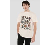 Netflix The Witcher Monster Tattoo Flash T-Shirt, Natural in Beige | Size: Small Netflix Beige S