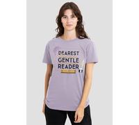 Netflix Women's Bridgerton - Dearest Gentle Reader T-Shirt, Soft Lavender in Purple | Size: 2XL Netflix Purple 2XL