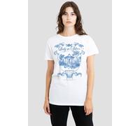 Netflix Women's Bridgerton Fairy Tale Gazebo Dancing T-Shirt, White | Size: Small Netflix White S