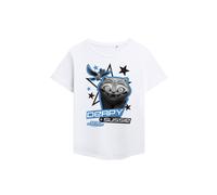 Netflix Women's Kpop Demon Hunters Derpy & Sussie Scrapbook Stars Fashion Tee, White | Size: Medium Netflix White M