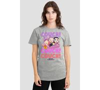 Netflix Women's Kpop Demon Hunters Huntrix Couch Couch Couch T-Shirt, Athletic Heather in Light Grey | Size: XL Netflix Light Grey XL