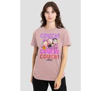 Netflix Women's Kpop Demon Hunters Huntrix Couch Couch Couch T-Shirt, Pink | Size: 2XL Netflix Pink 2XL