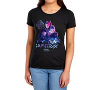 Netflix Women's Kpop Demon Hunters Huntrix Demon Hunters Group Tee, Black | Size: XL Netflix Black XL