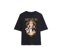 Netflix Women's Kpop Demon Hunters Huntrix Golden Frame Oversized T-Shirt, Black | Size: Small Netflix Black S