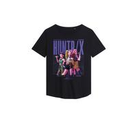 Kpop Demon Hunters Huntrix Honmoon World Tour Poster Ladies Fashion T Shirt, Black, Small