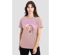 Netflix Women's Kpop Demon Hunters Huntrix Rumi Collegic T-Shirt, Pink | Size: 2XL Netflix Pink 2XL