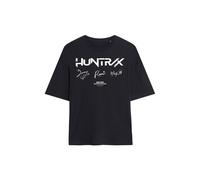 Netflix Women's Kpop Demon Hunters Huntrix Signatures Oversized T-Shirt, Black | Size: Small Netflix Black S